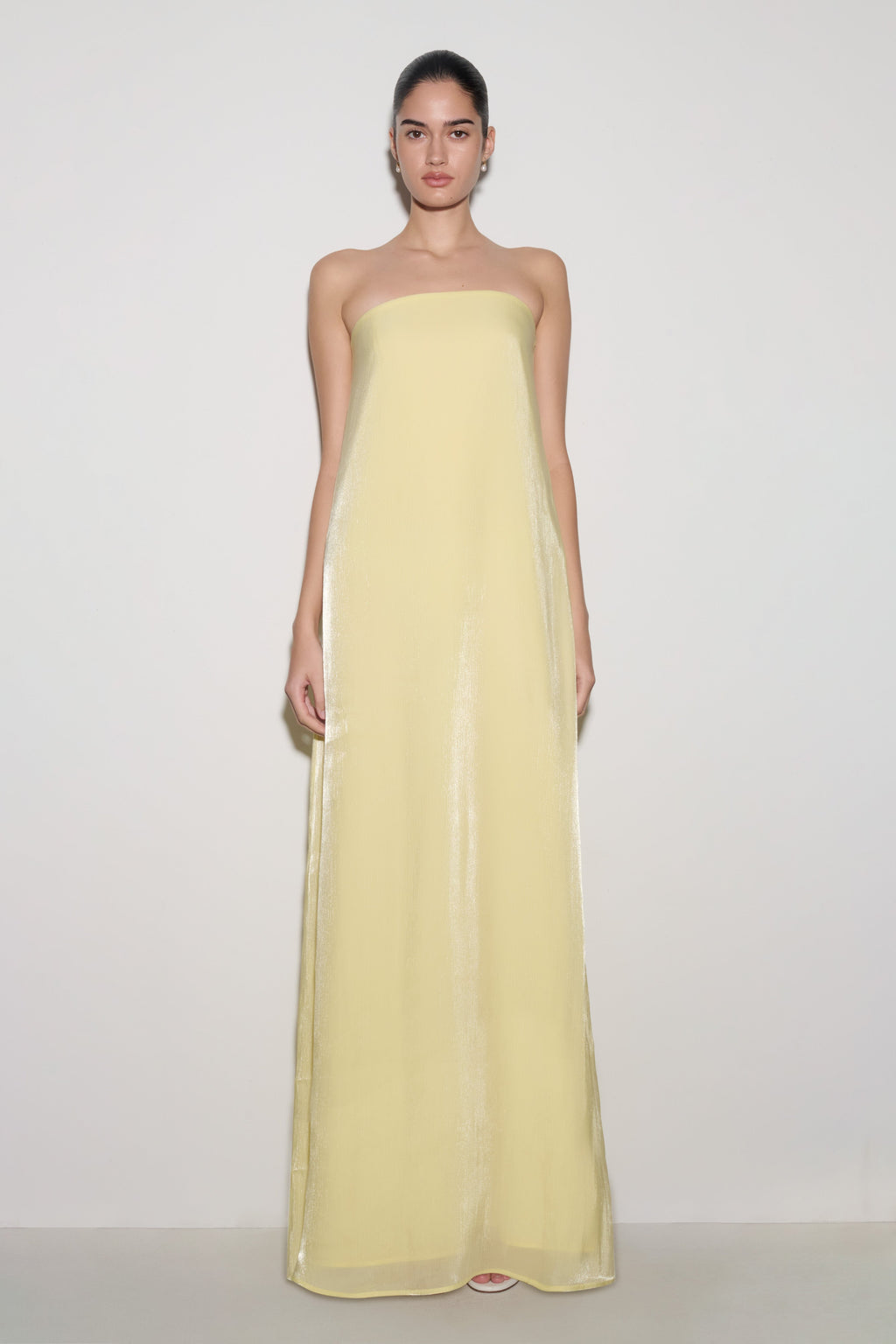 Strapless Maxi Dress - Lemon