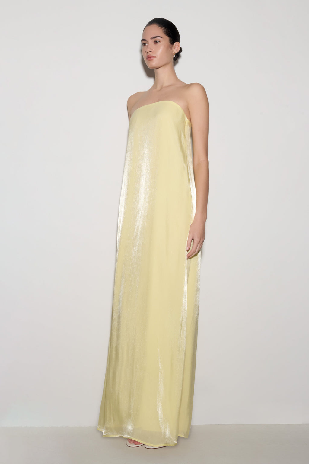 Strapless Maxi Dress - Lemon