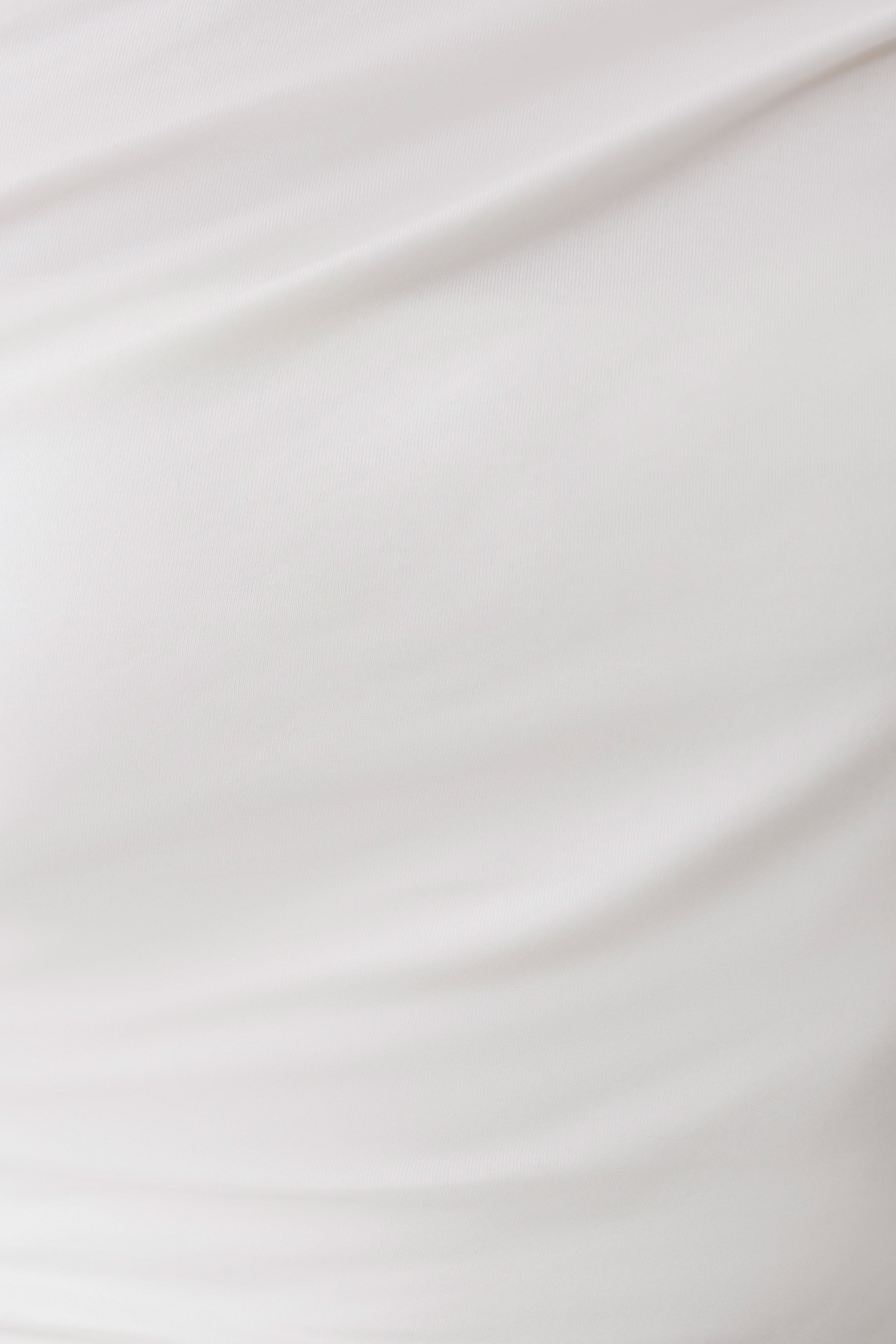 Modal One Shoulder Midi Dress - White