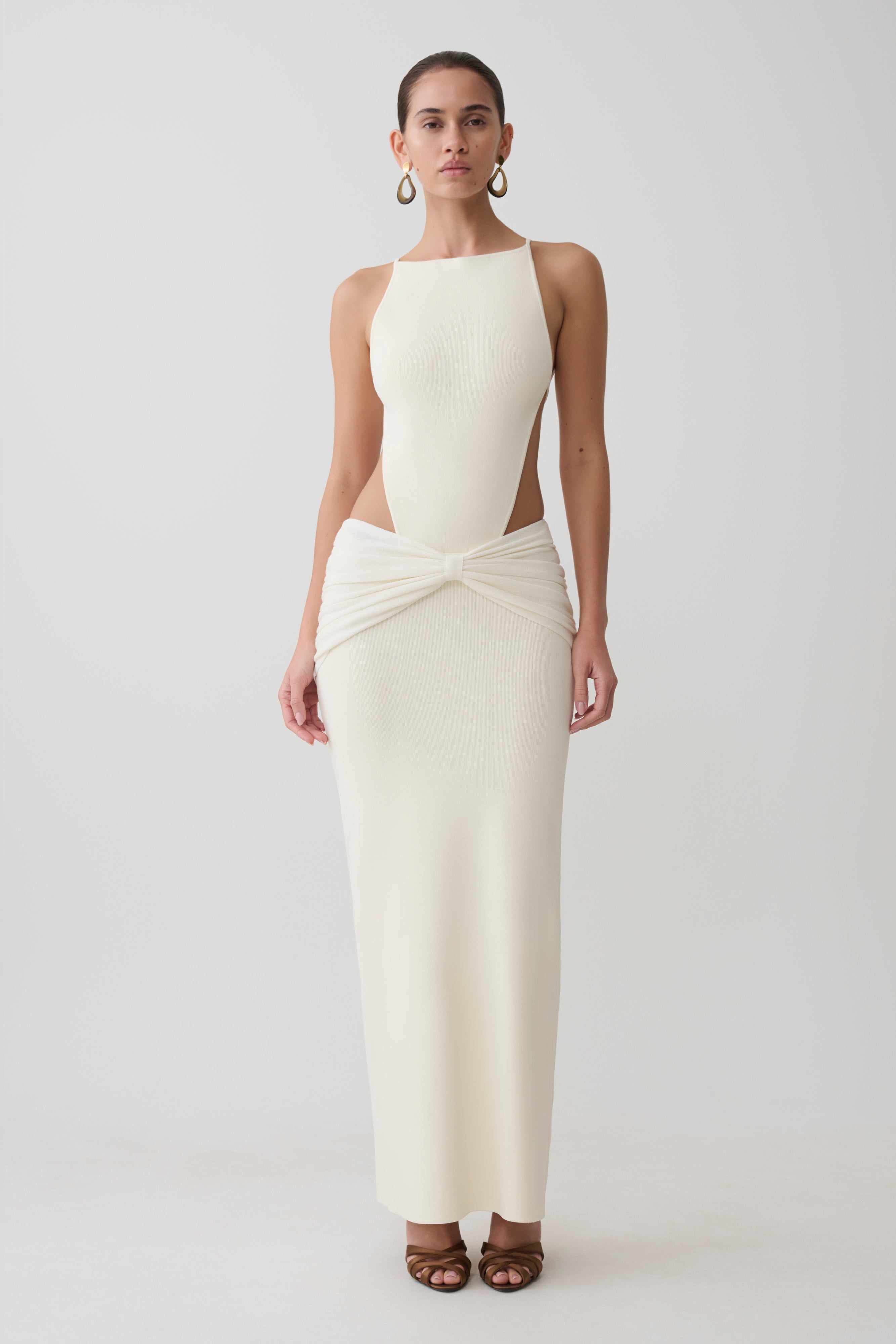 Sleeveless Maxi Dress - White