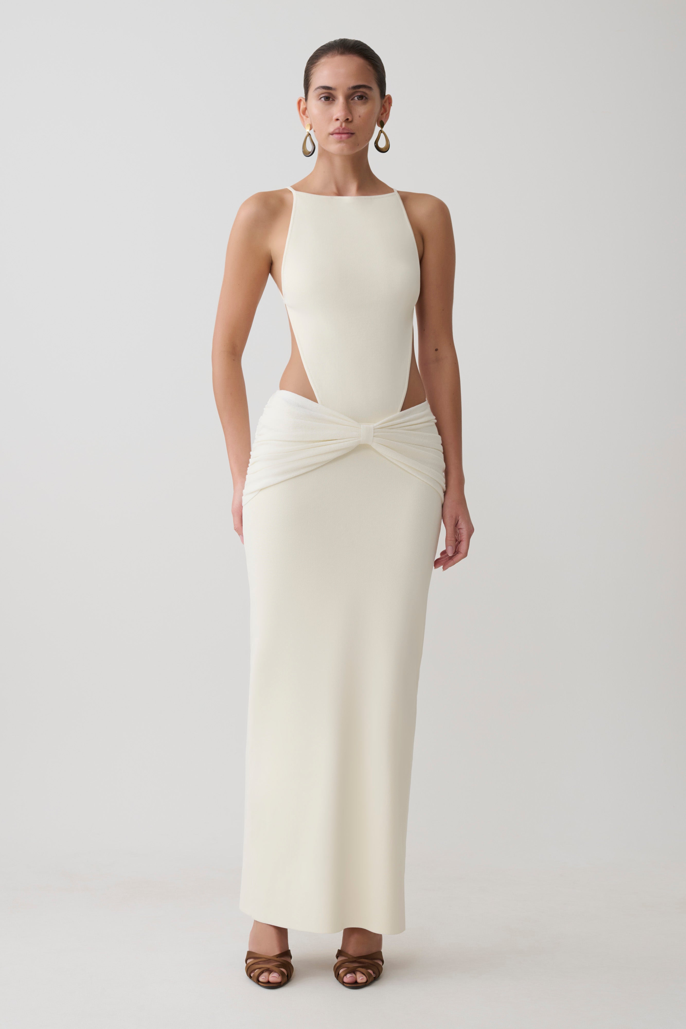 Sleeveless Maxi Dress - White