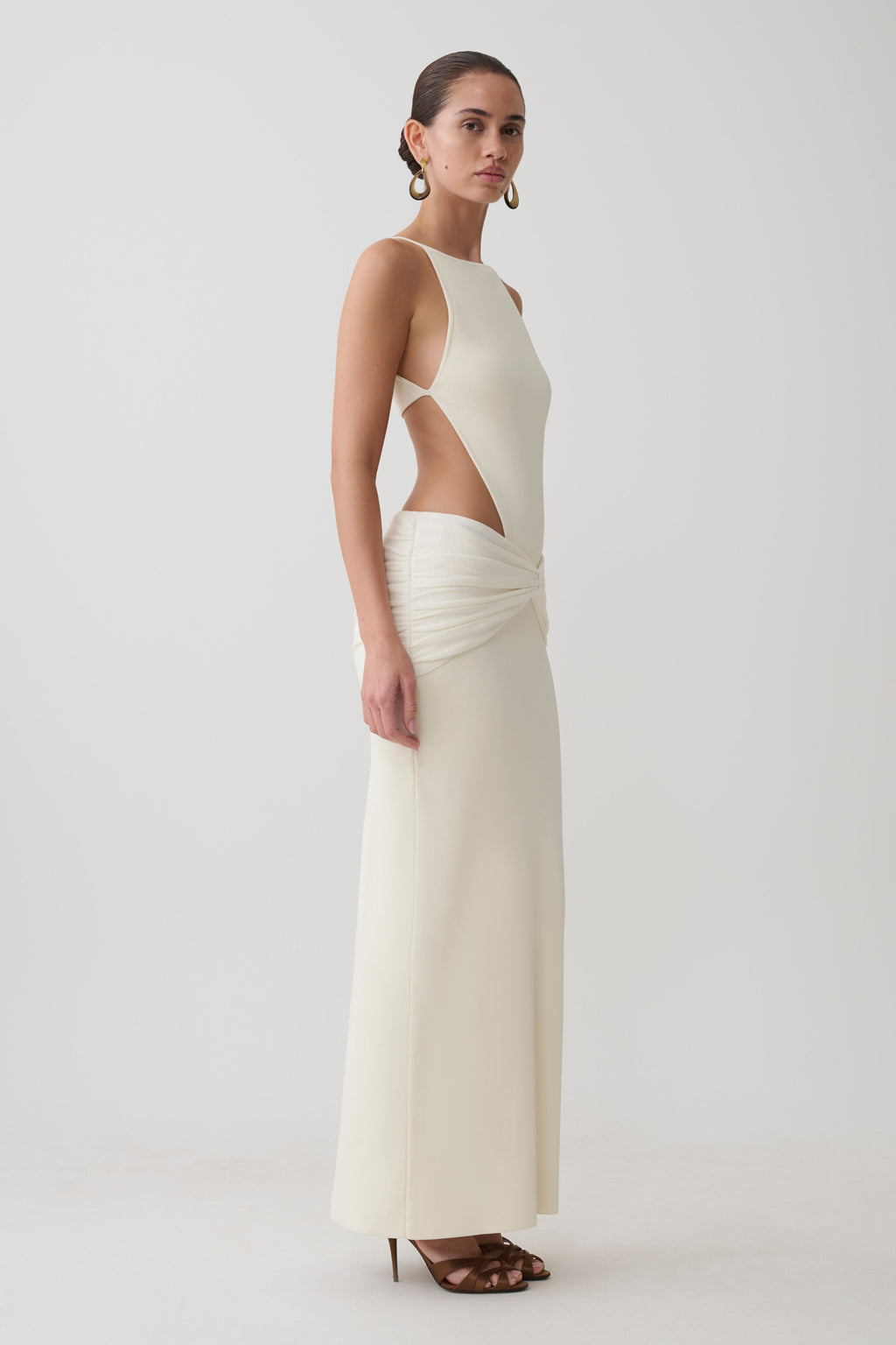 Sleeveless Maxi Dress - White