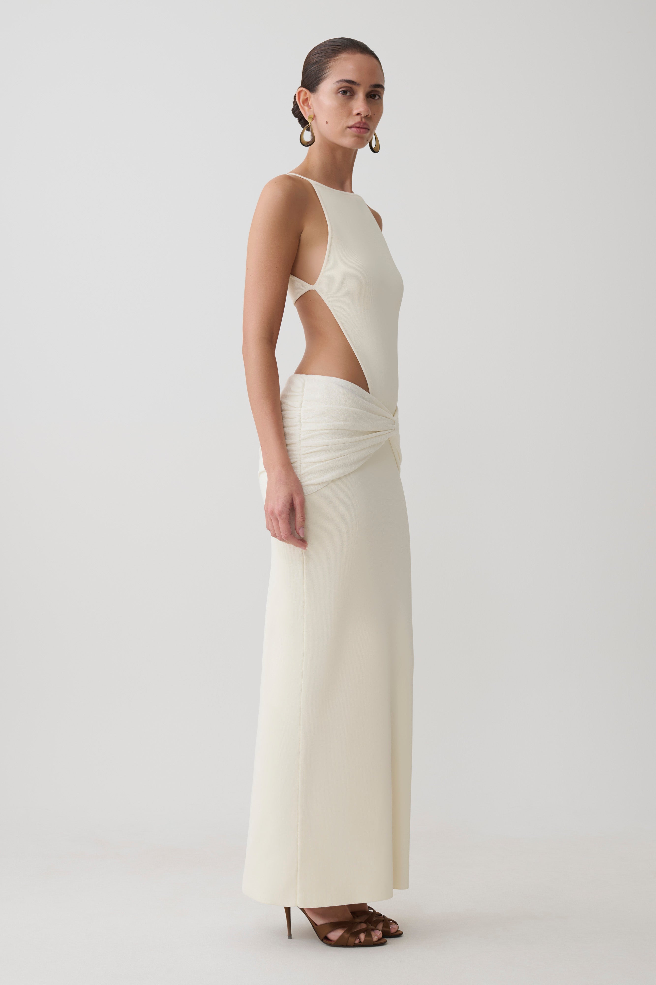 Sleeveless Maxi Dress - White
