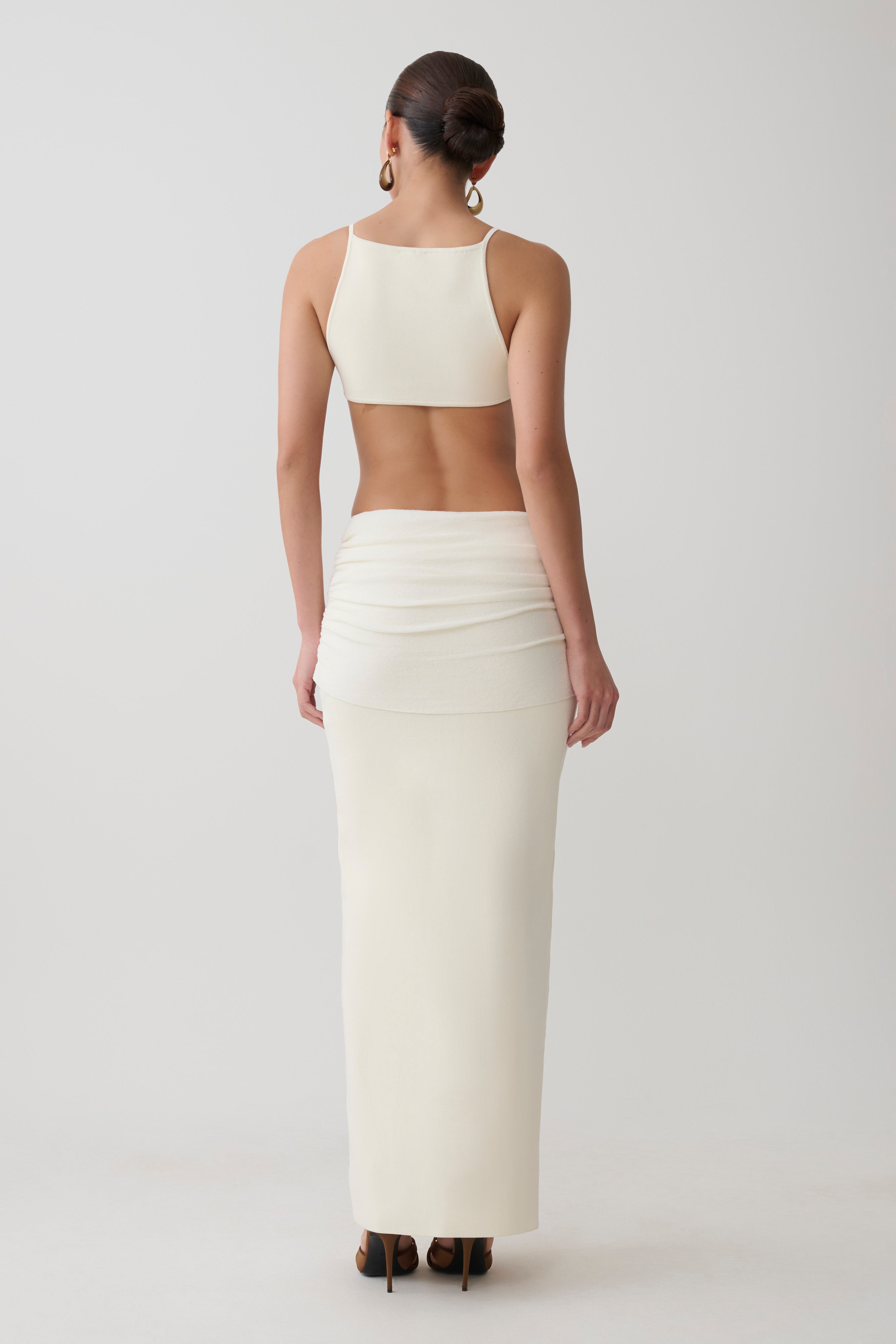Sleeveless Maxi Dress - White