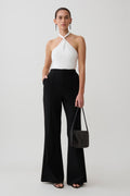 Twisted Neck Bodysuit - White