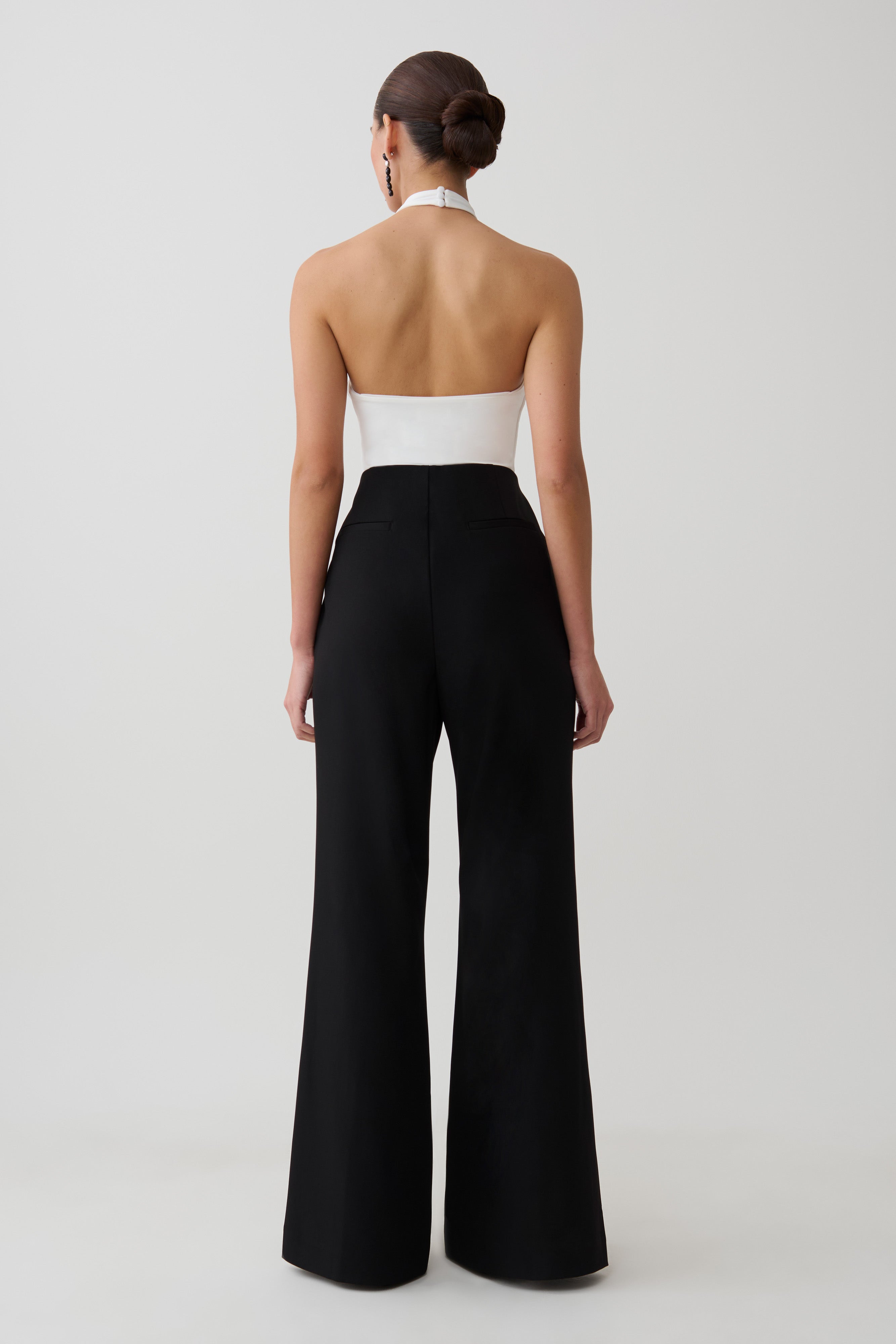 Twisted Neck Bodysuit - White