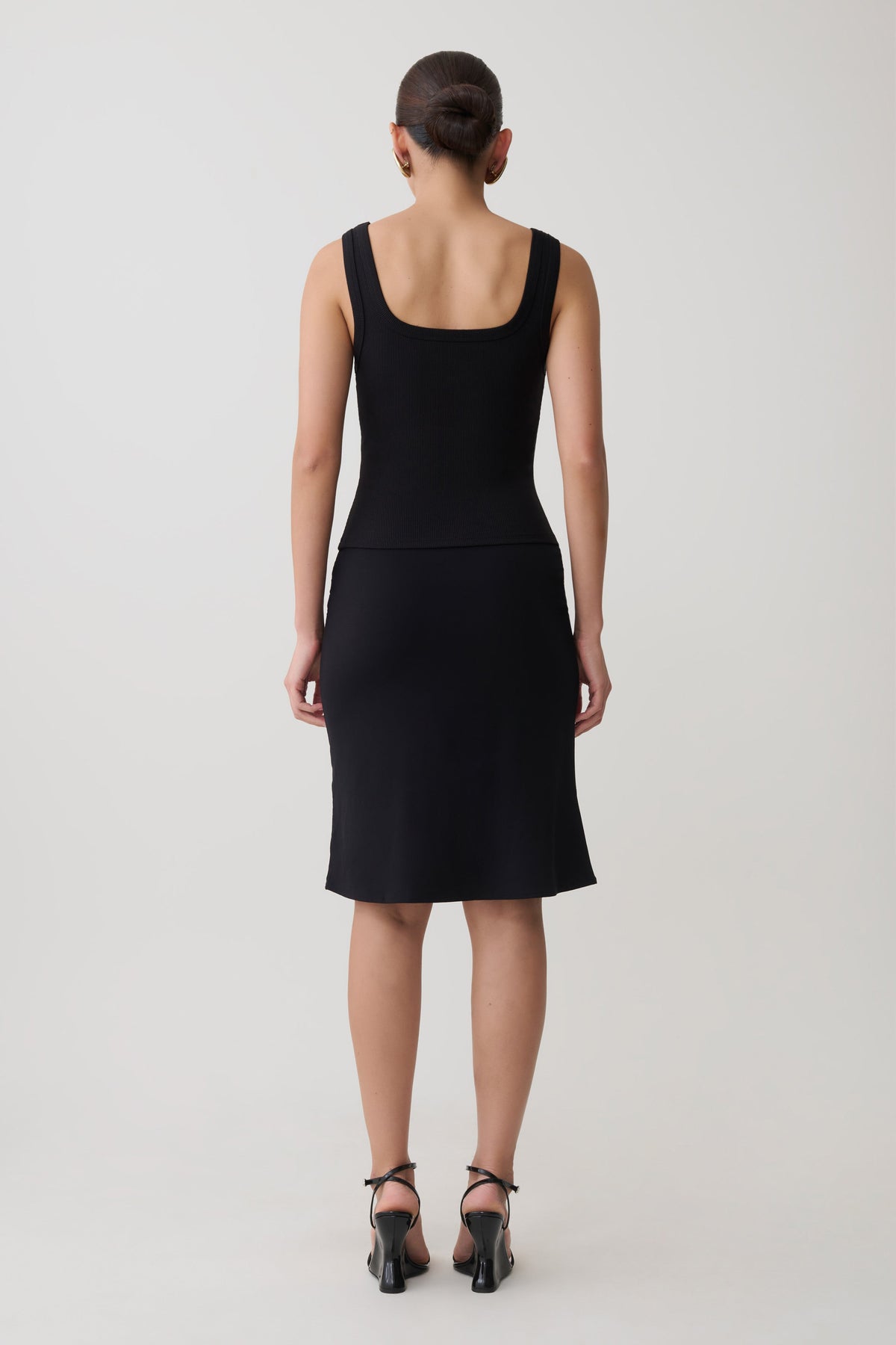 Square Neck Tank - Black