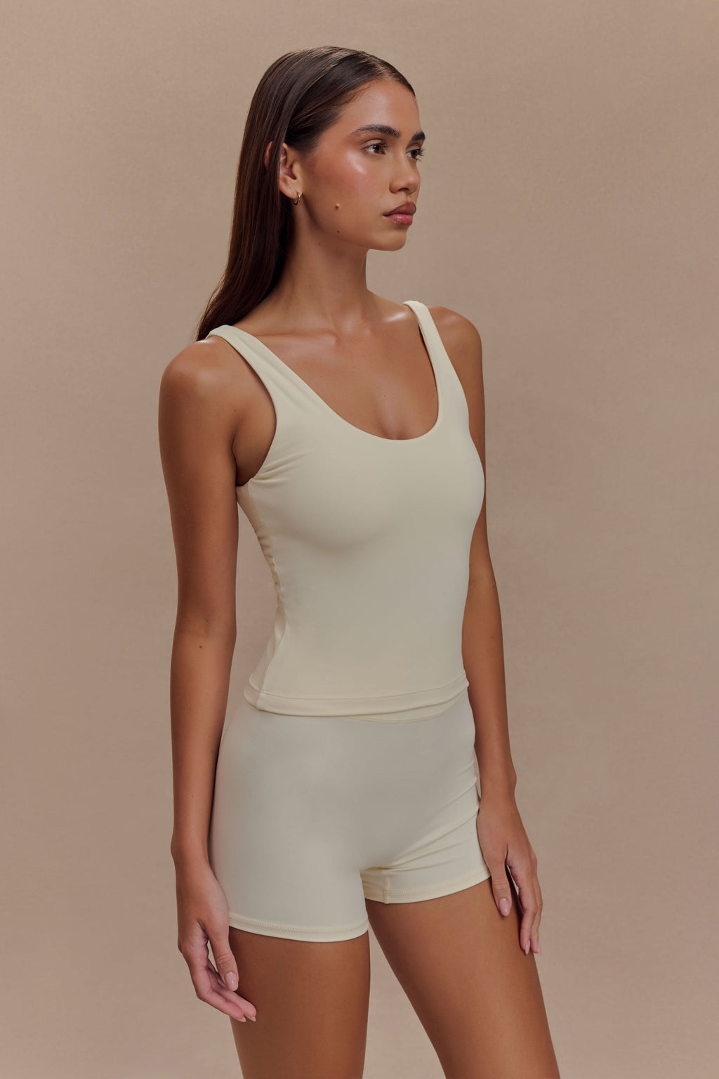 Active Bike Shorts - Ivory