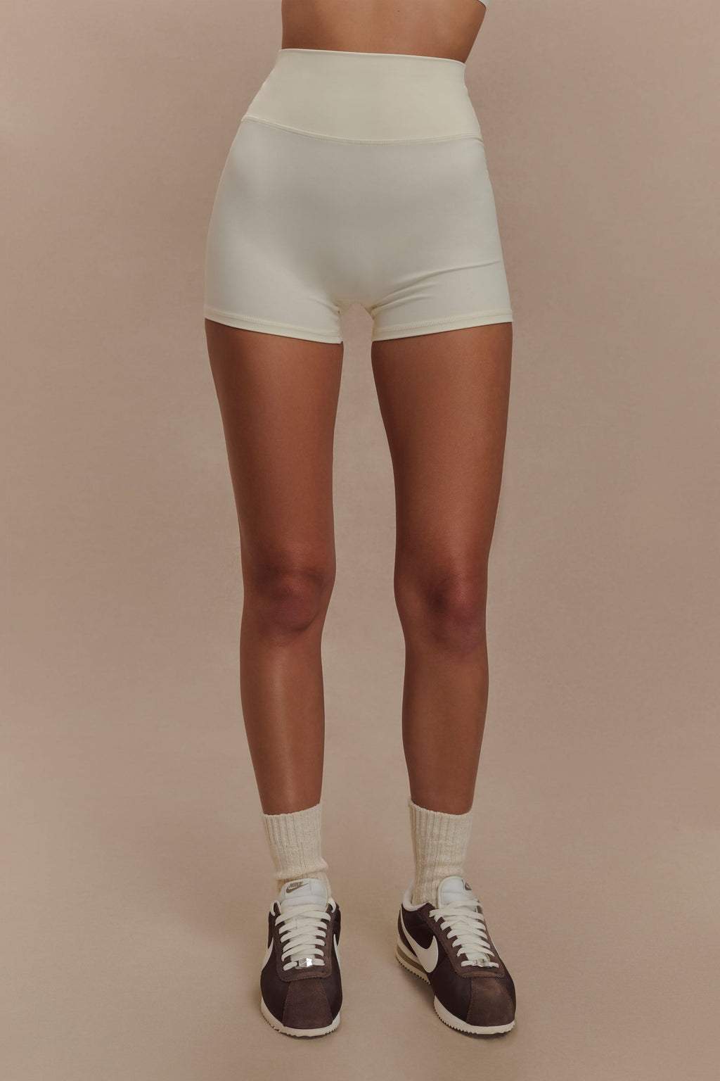 Active Bike Shorts - Ivory