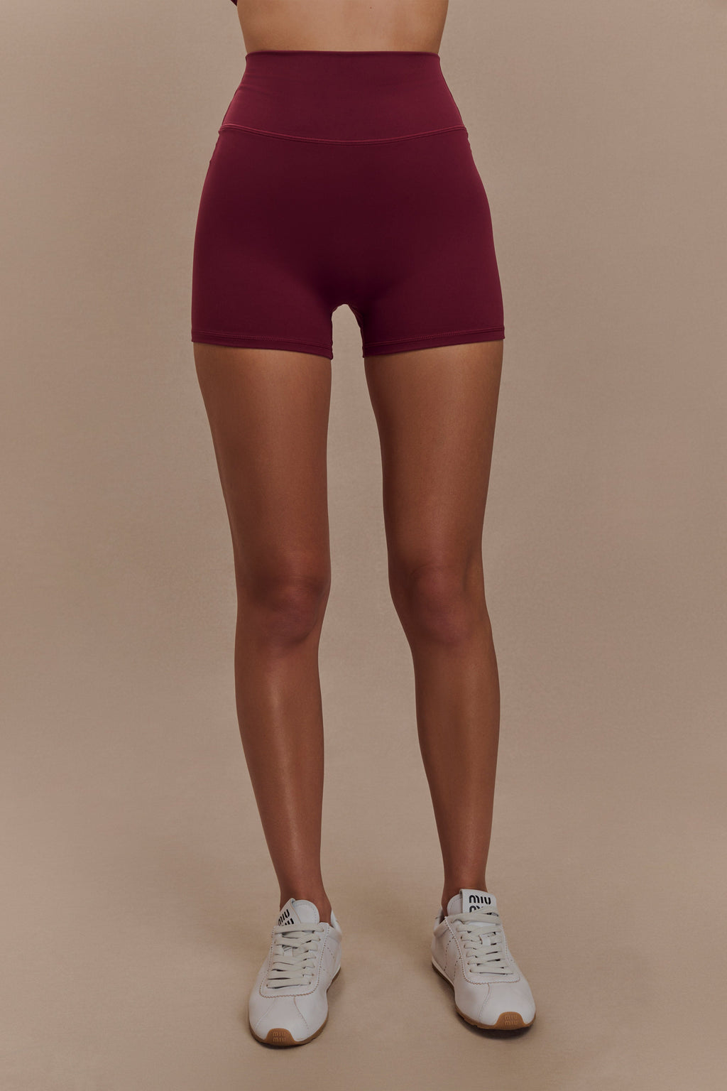 Active Bike Shorts - Burgundy