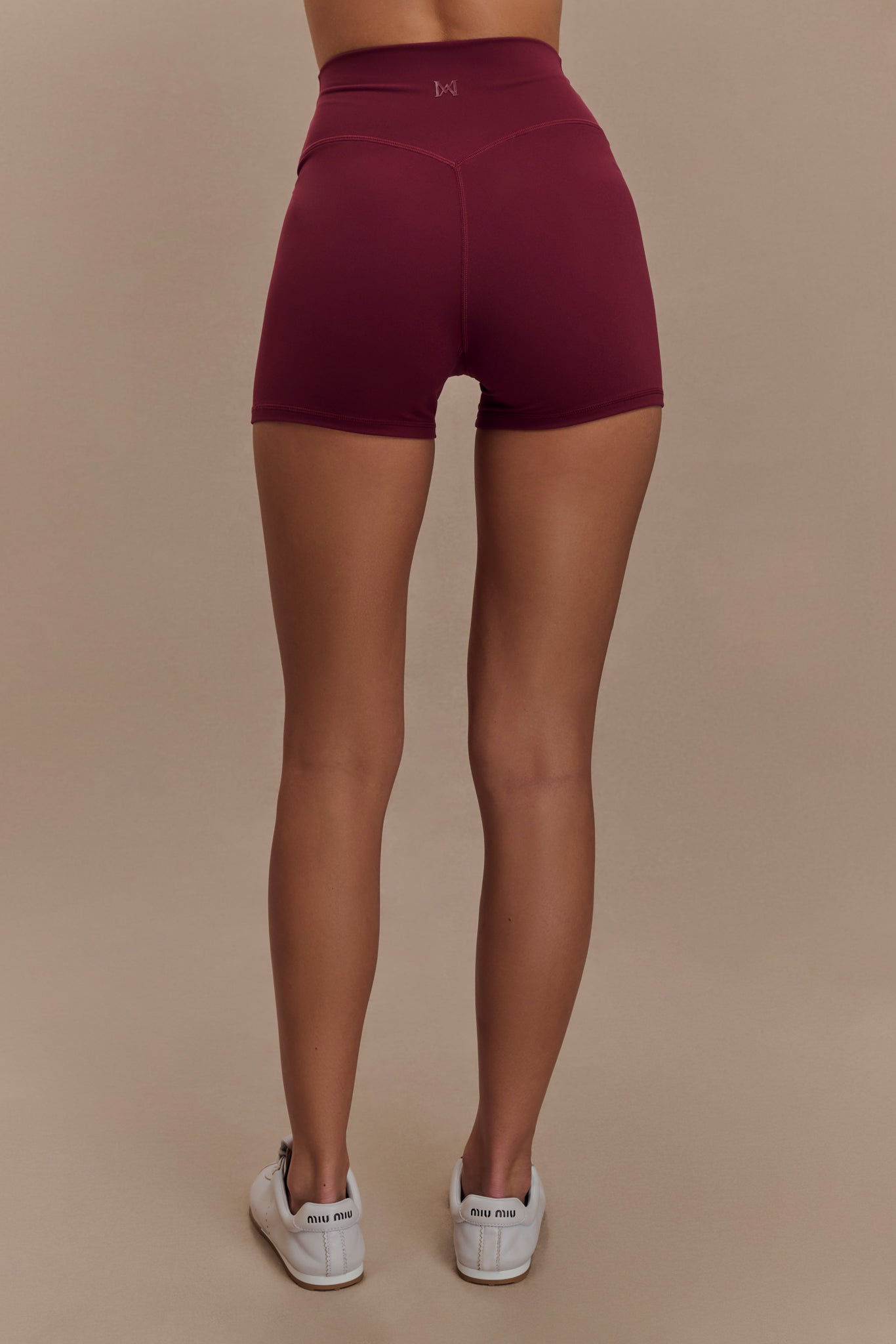 Active Bike Shorts - Burgundy
