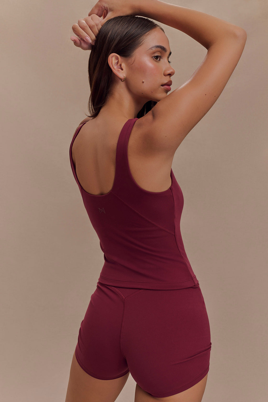 Active Bike Shorts - Burgundy