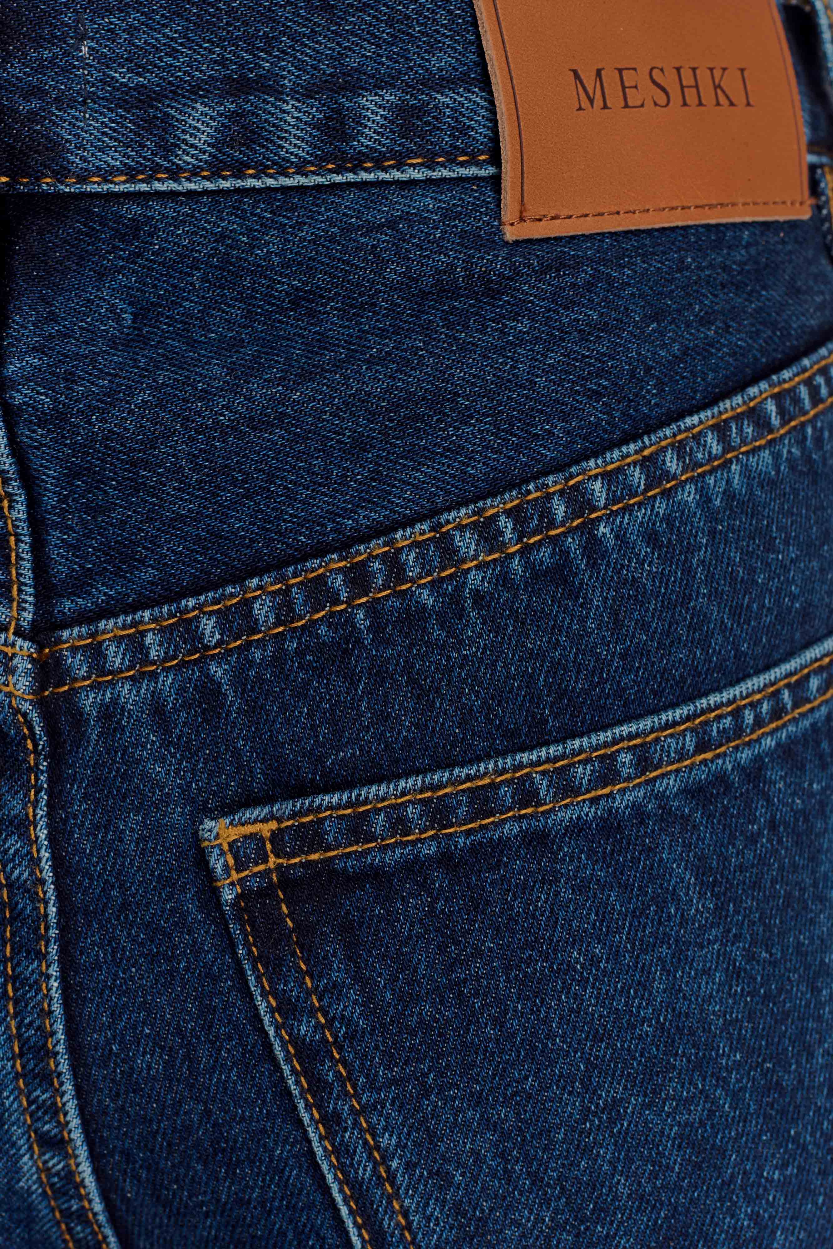 Mid Rise Diamante Denim Jeans - Midnight Blue