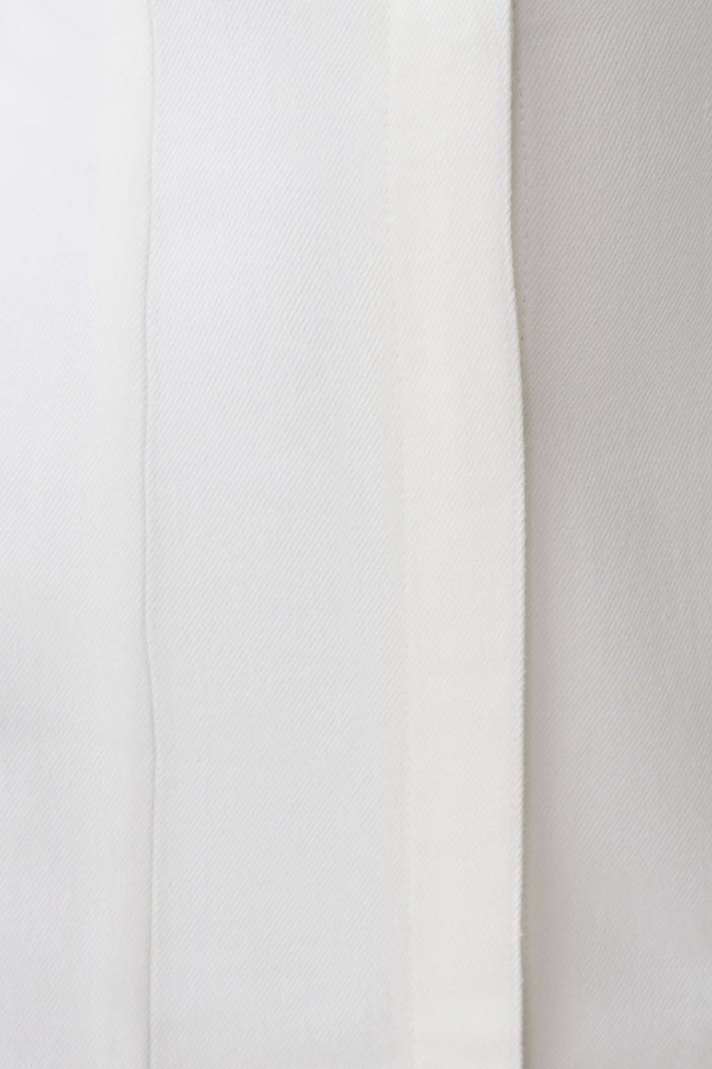 Collared Mini Denim Dress - White
