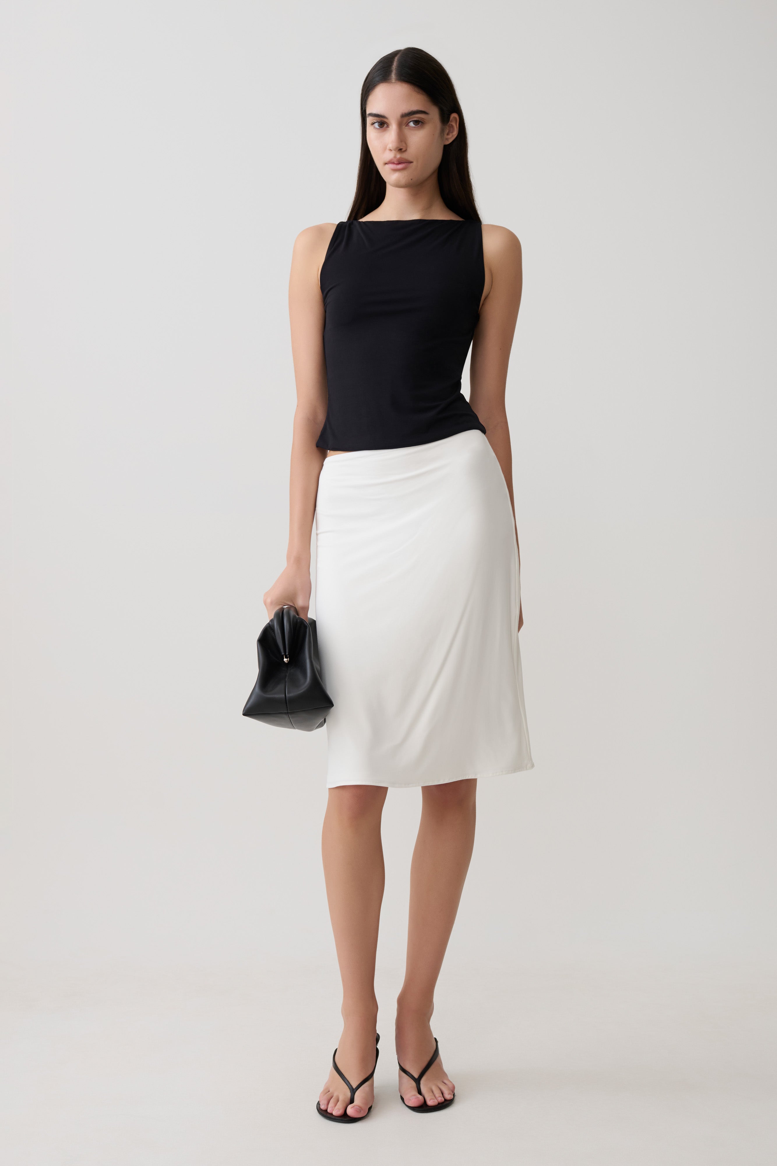 Sleeveless Tank Top - Black