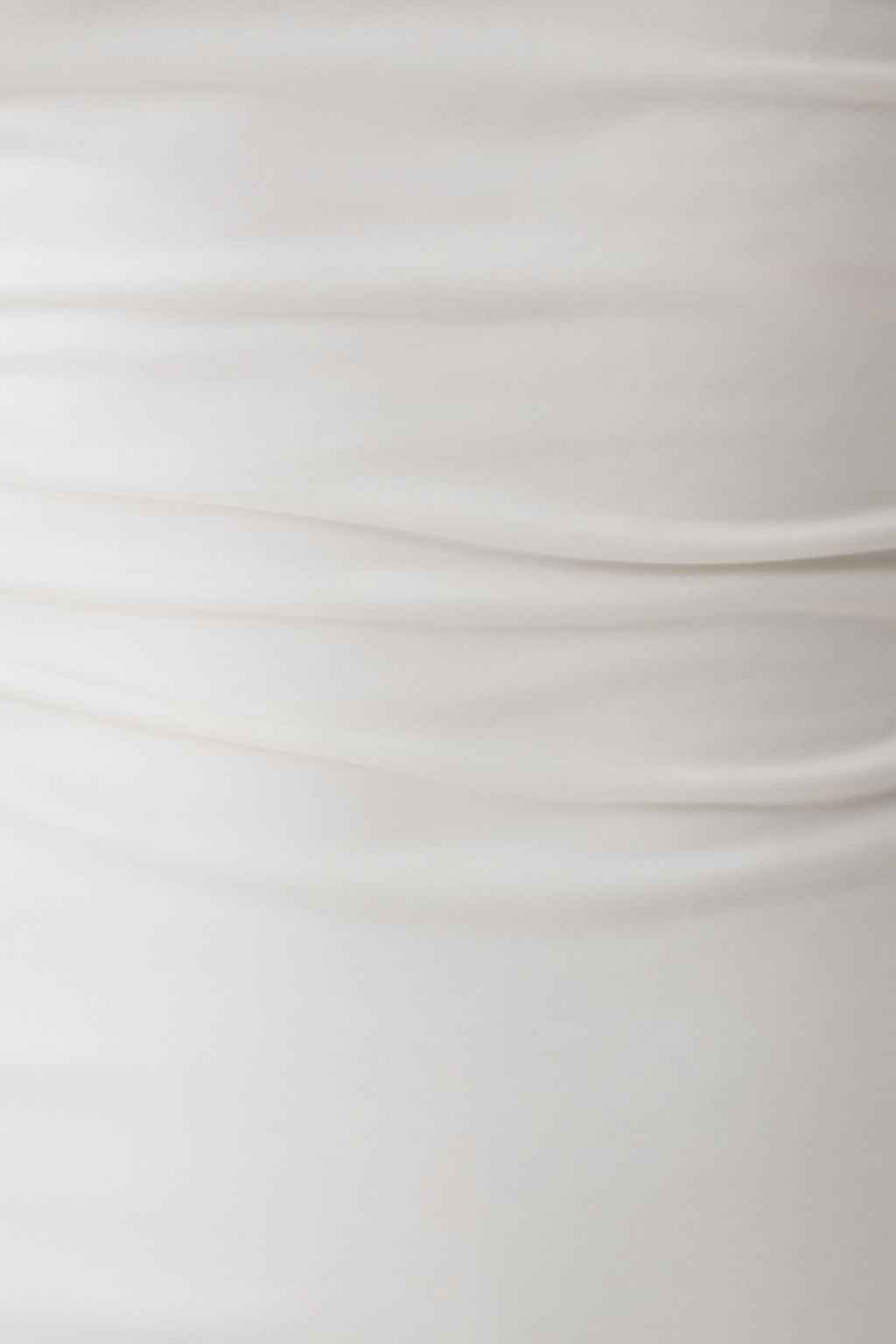 One Shoulder Tie Top - White