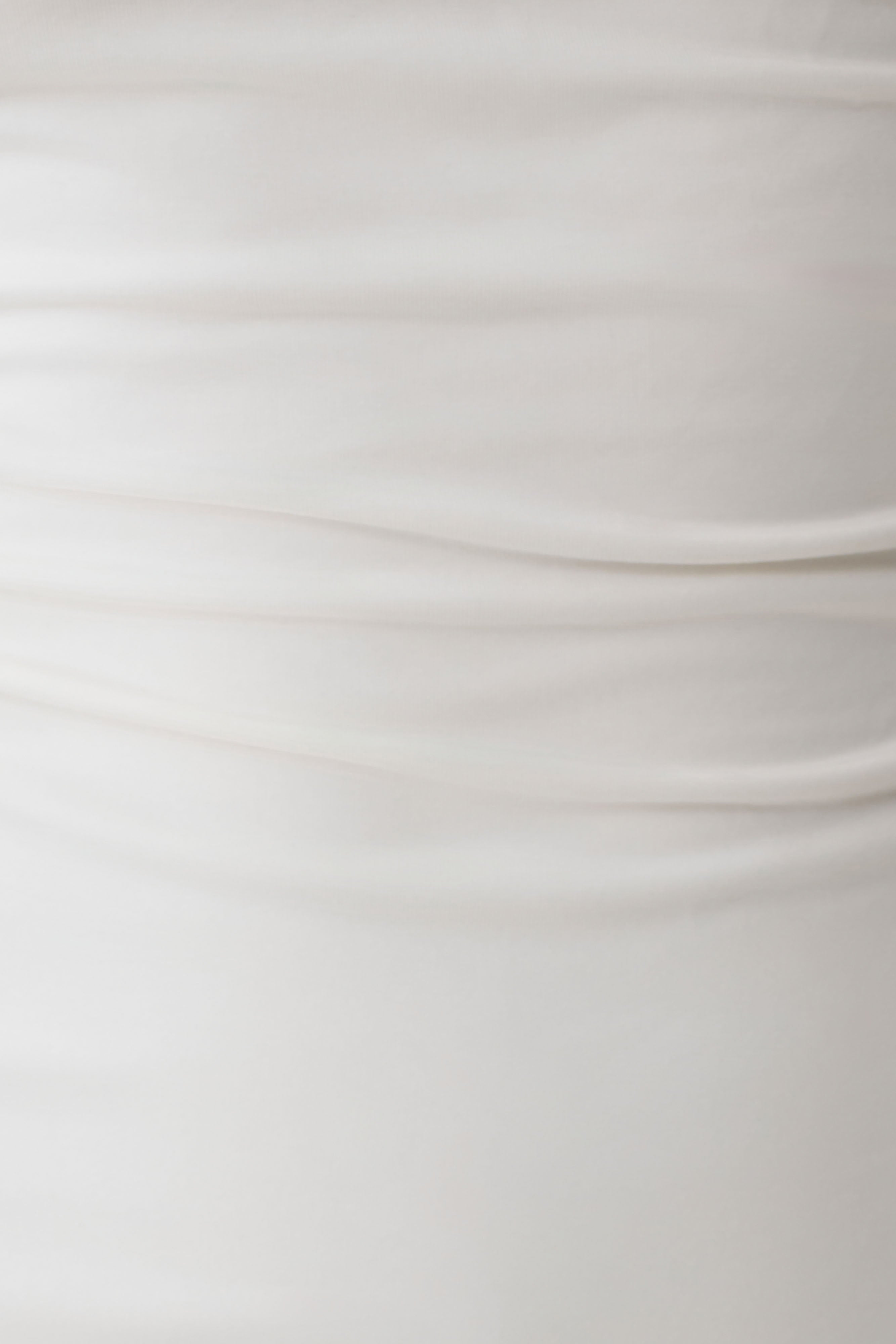 One Shoulder Tie Top - White
