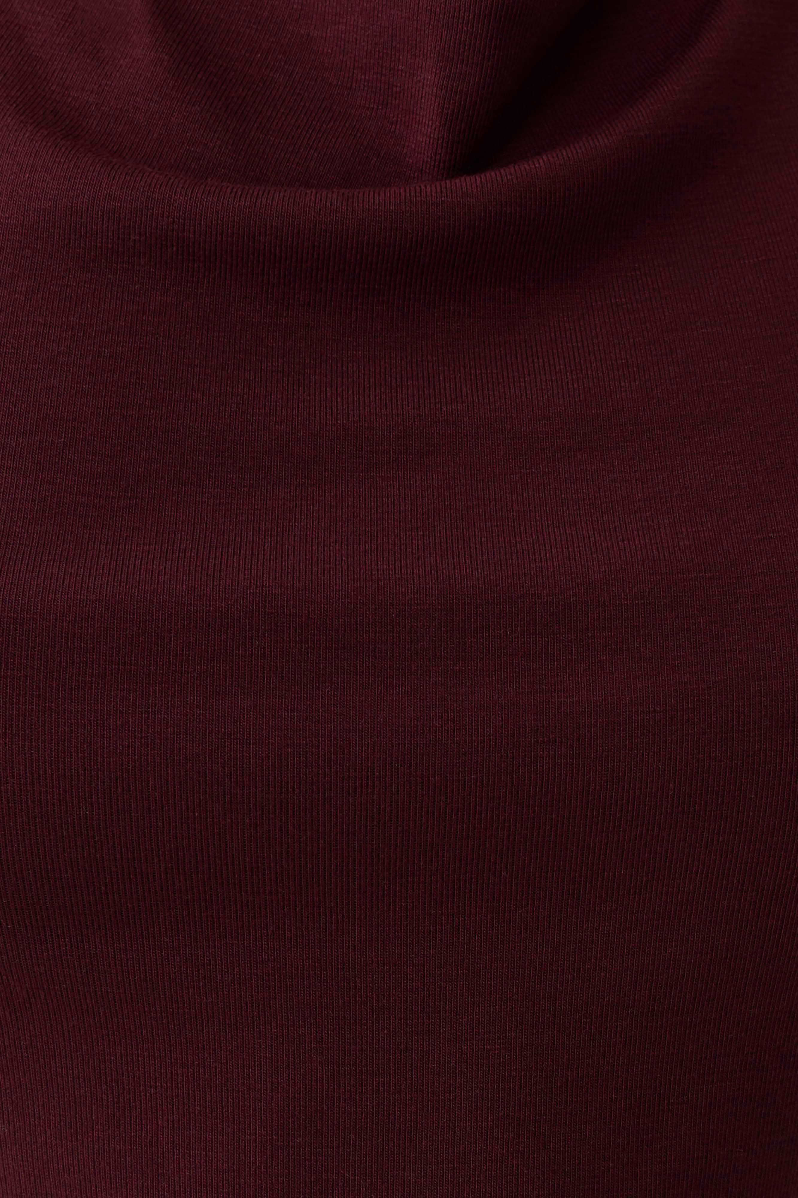Relaxed Sheer Halter Top - Burgundy