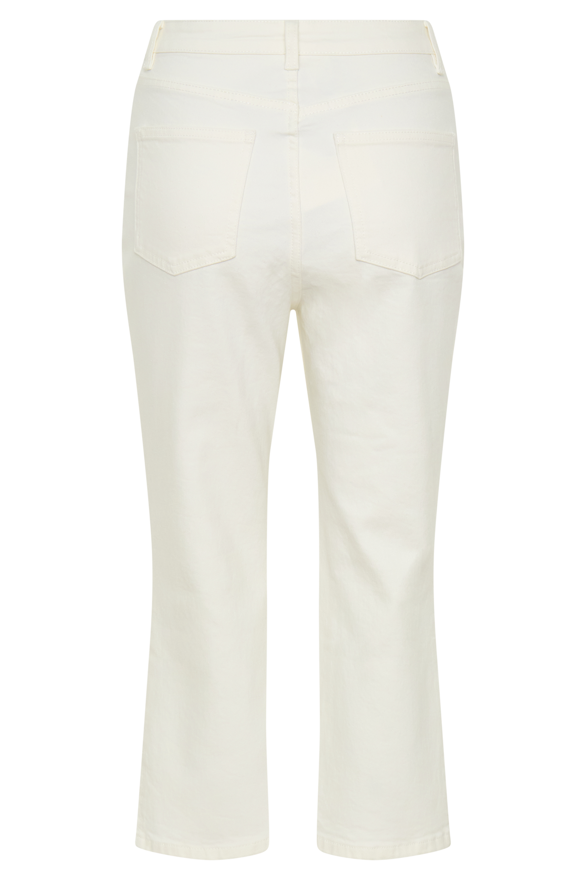 Spijkerdriekwartsbroek - wit