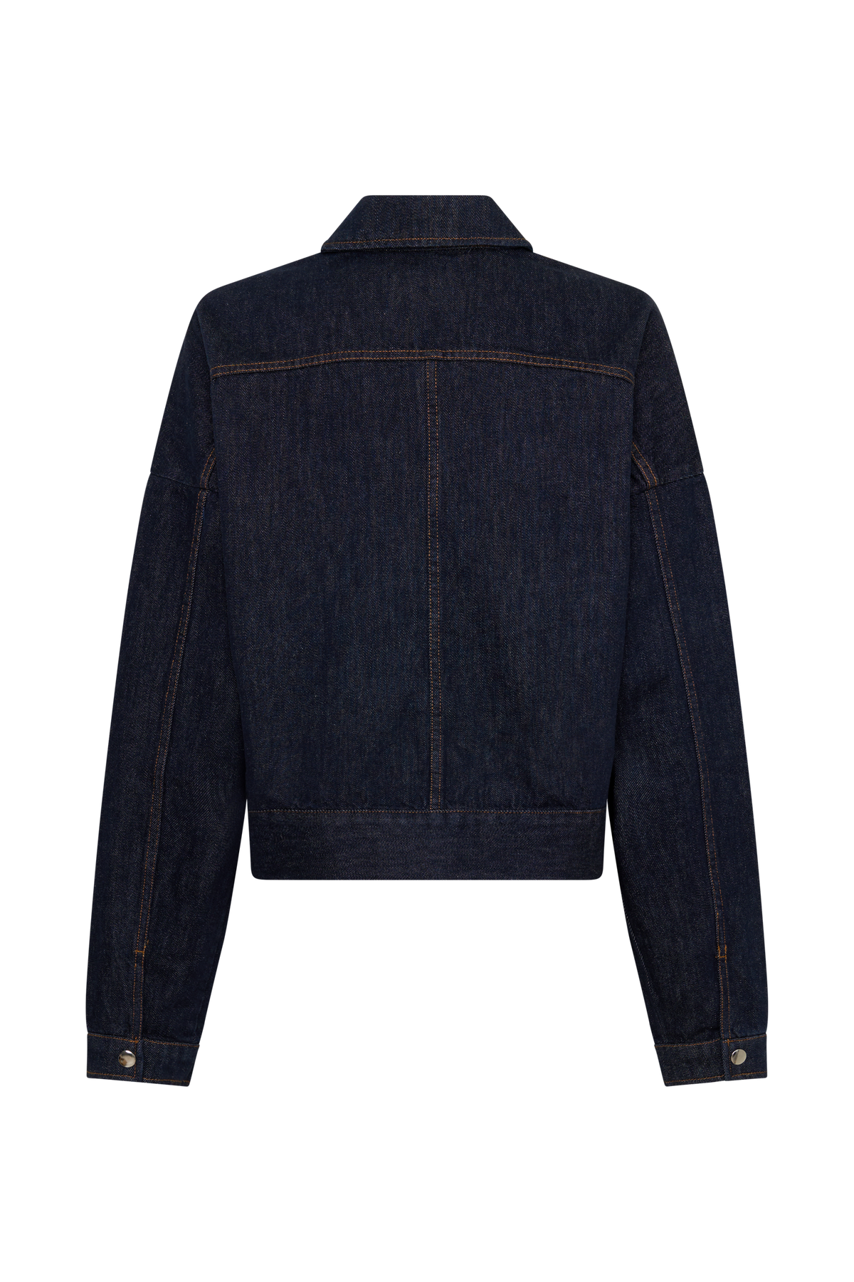 Oversized Jacket Top - Washed Indigo Blue