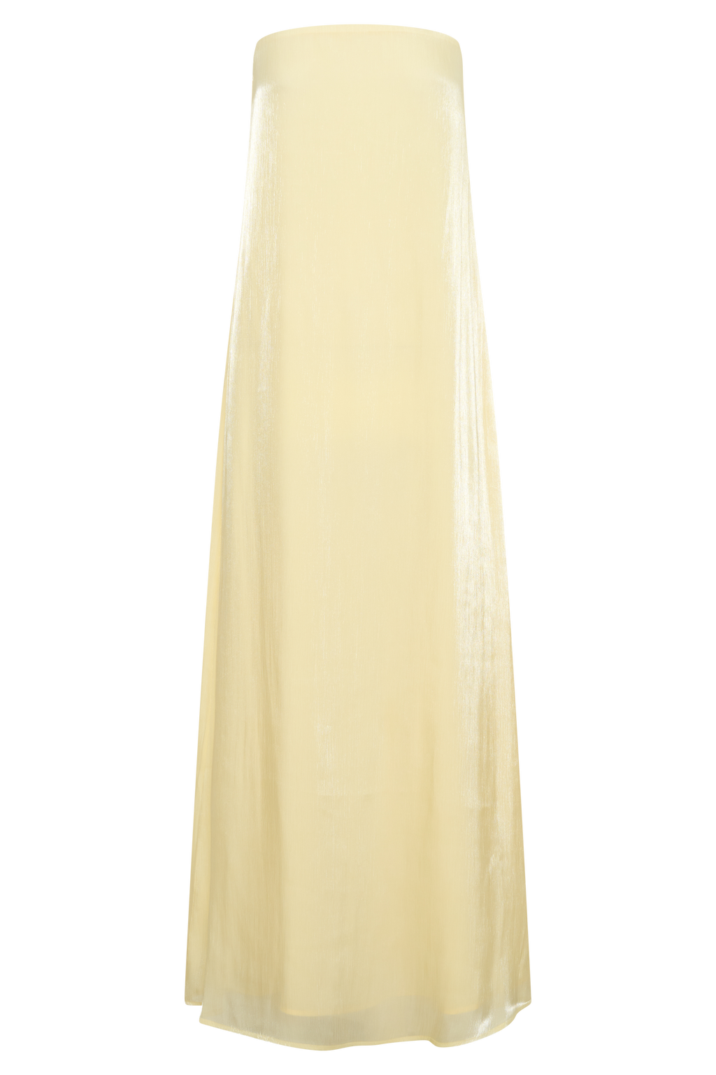 Strapless Maxi Dress - Lemon