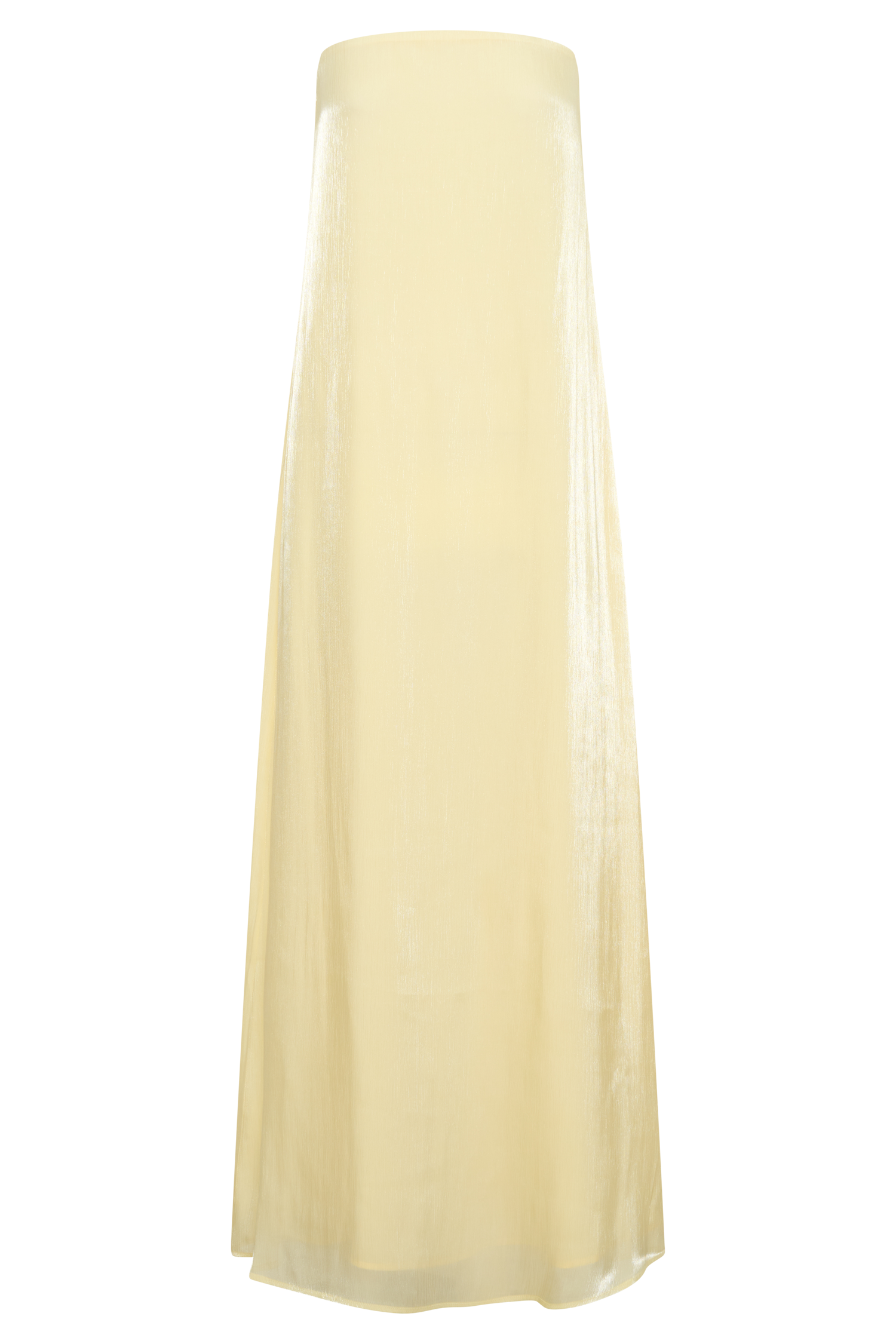 Strapless Maxi Dress - Lemon