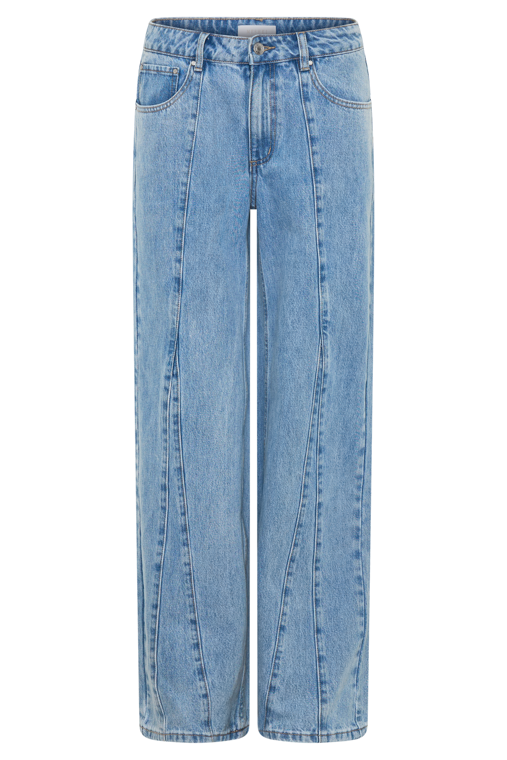 Spijkerjeans met wijde pijpen en normale taille - klassiek blauw