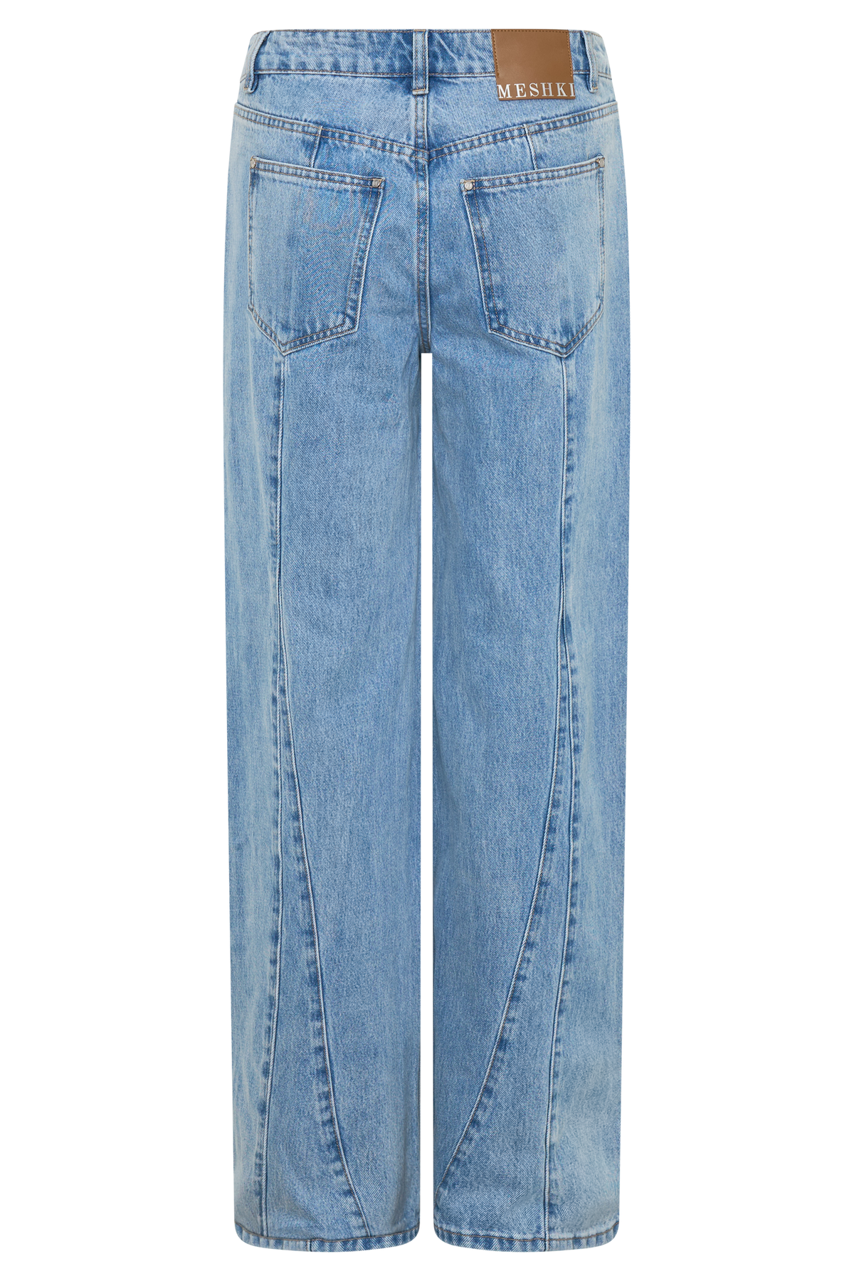 Spijkerjeans met wijde pijpen en normale taille - klassiek blauw
