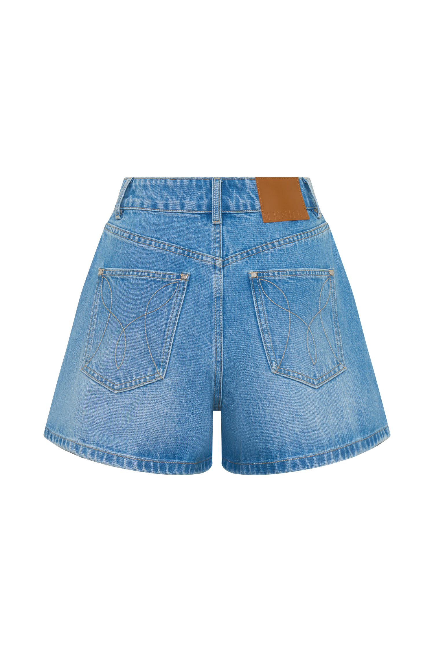 A-Line Denim Shorts - Summer Blue