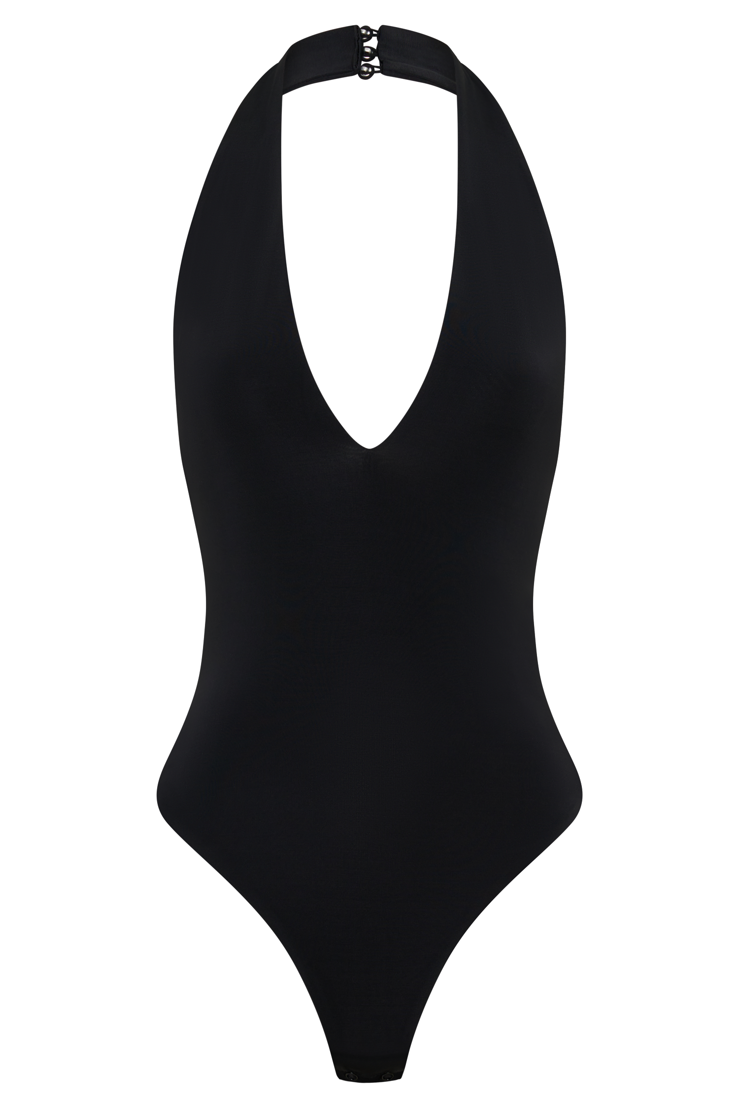Slinky Halter Bodysuit - Black
