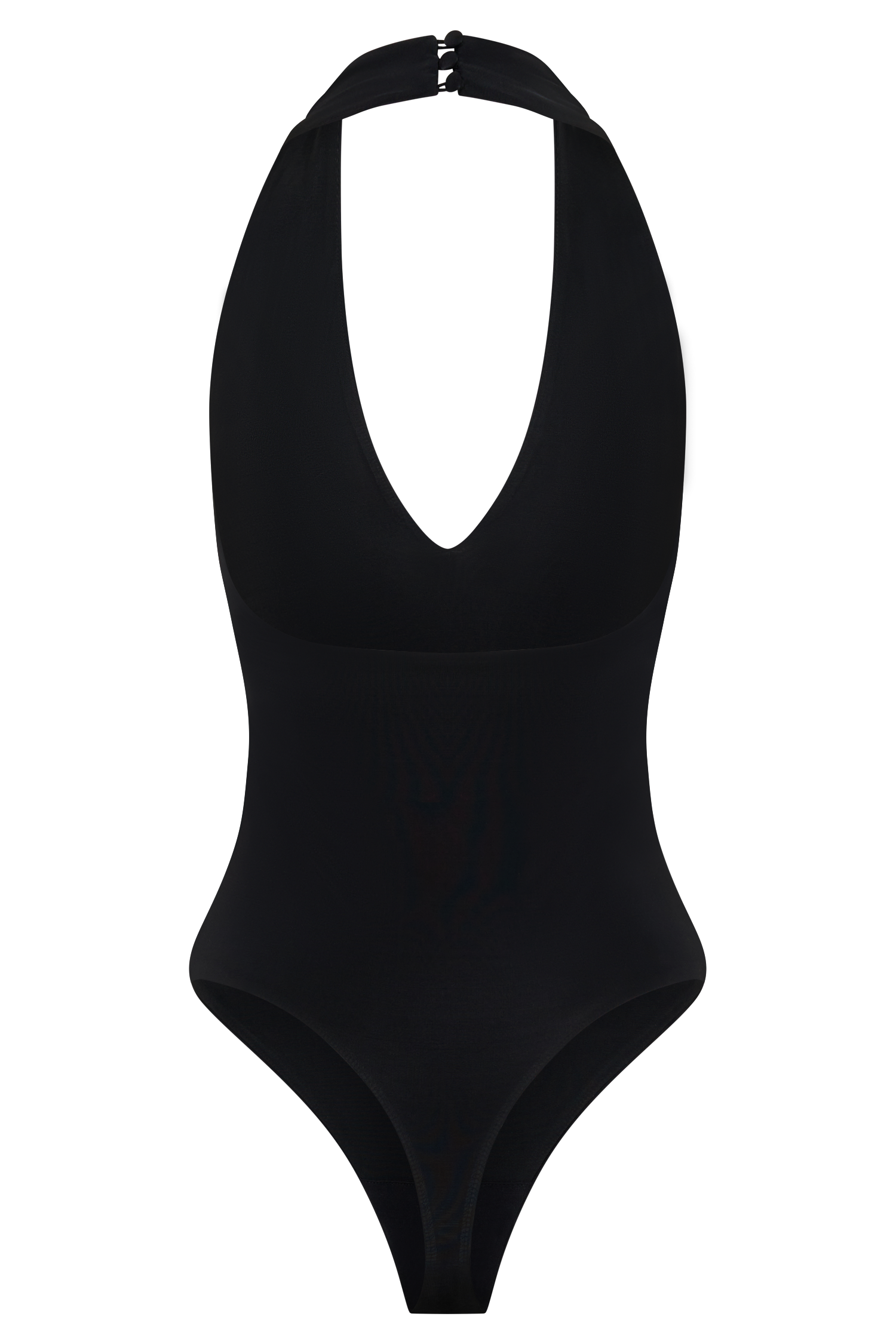 Slinky Halter Bodysuit - Black